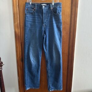 Rib Cage Straight Leg Denim Jeans